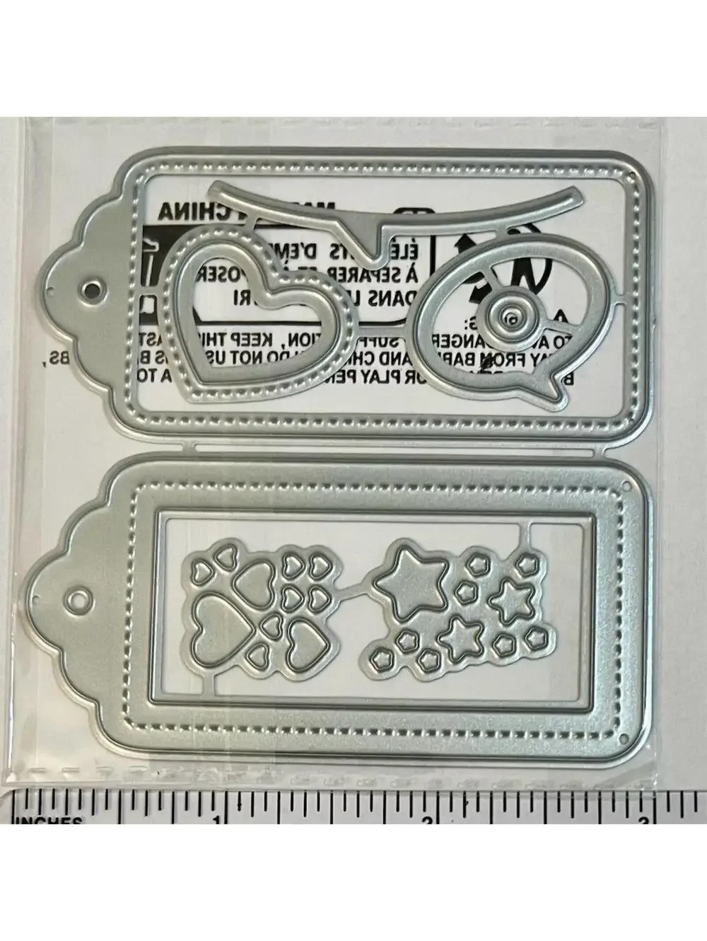 Unbranded Tag & Label Metal Cutting Die Set Card Making Scrapbooking